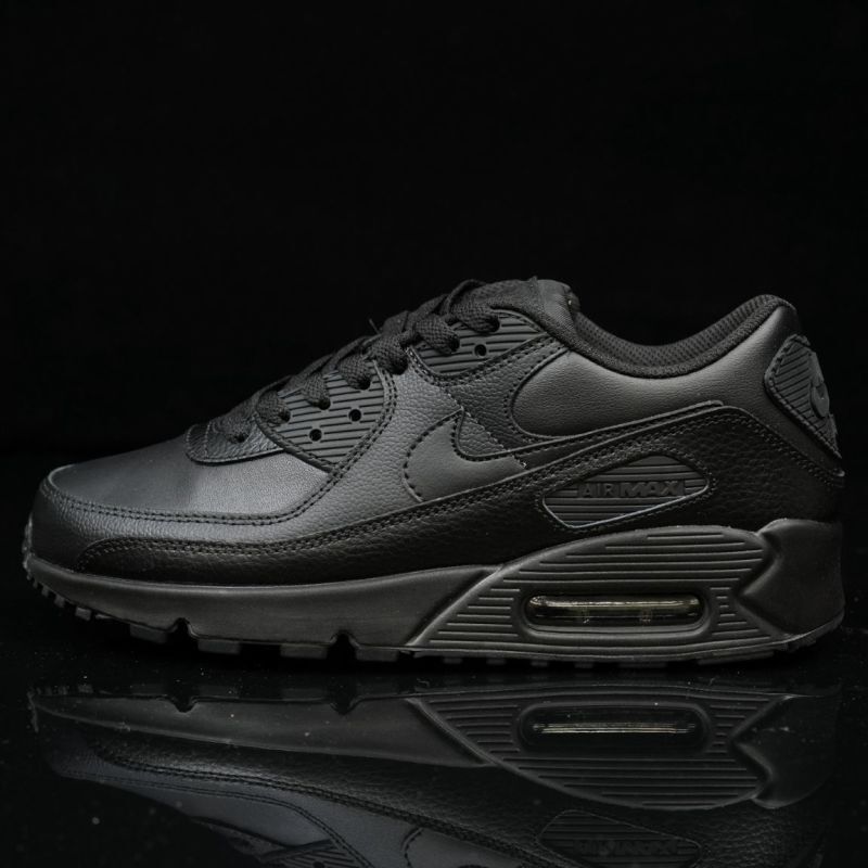 Nike Air Max 90 Leather Triple Black 537384-090