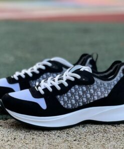 Dior B30 Sneaker Black and Grey Dior Oblique Technical Mesh and Suede