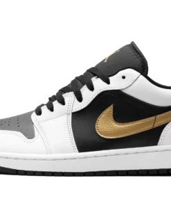 Air Jordan 1 Low "Gold Swoosh" 553558 172 Sneakers