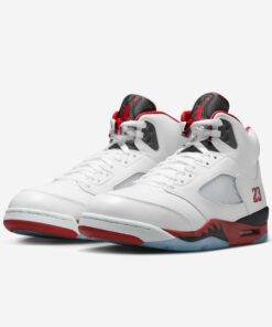 Air Jordan 5 “Fire Red” with Black Tongue