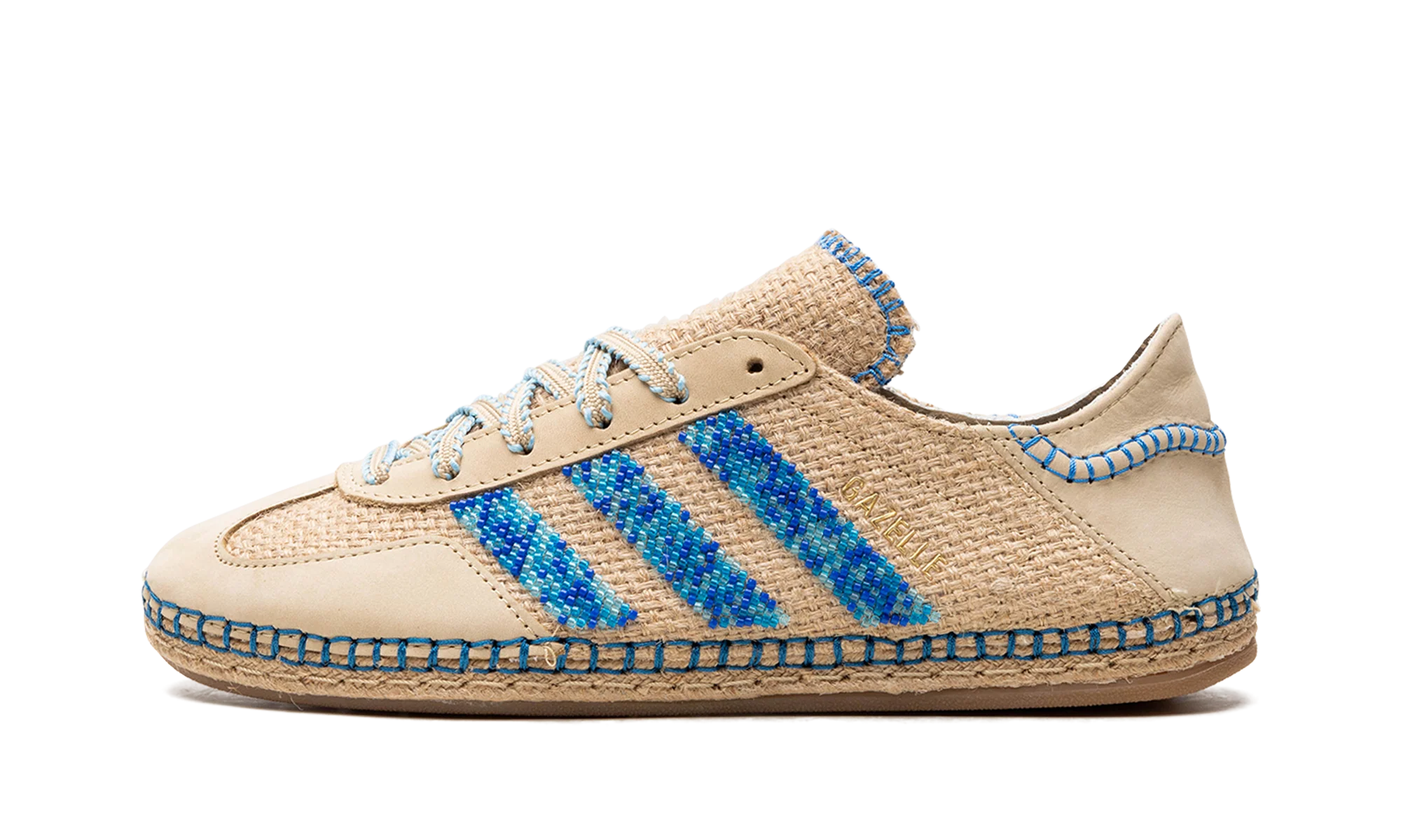 Gazelle "Clot - Linen Khaki / Light Blue" IH3641 Sneakers