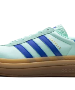 Gazelle Bold WMNS "Clear Mint Lucid Blue Gold Metallic" JI2702