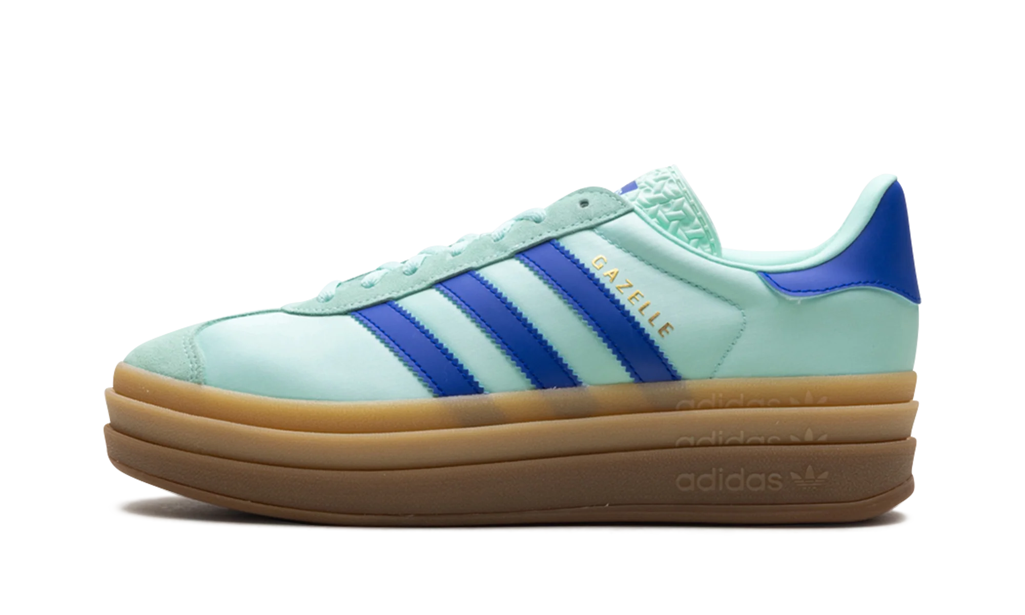 Gazelle Bold WMNS "Clear Mint Lucid Blue Gold Metallic" JI2702