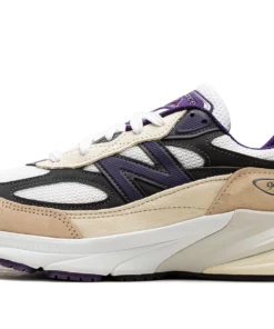 990v6 "Made In Usa - Teddy Santis White Black Plum" U990WB6 Sneakers