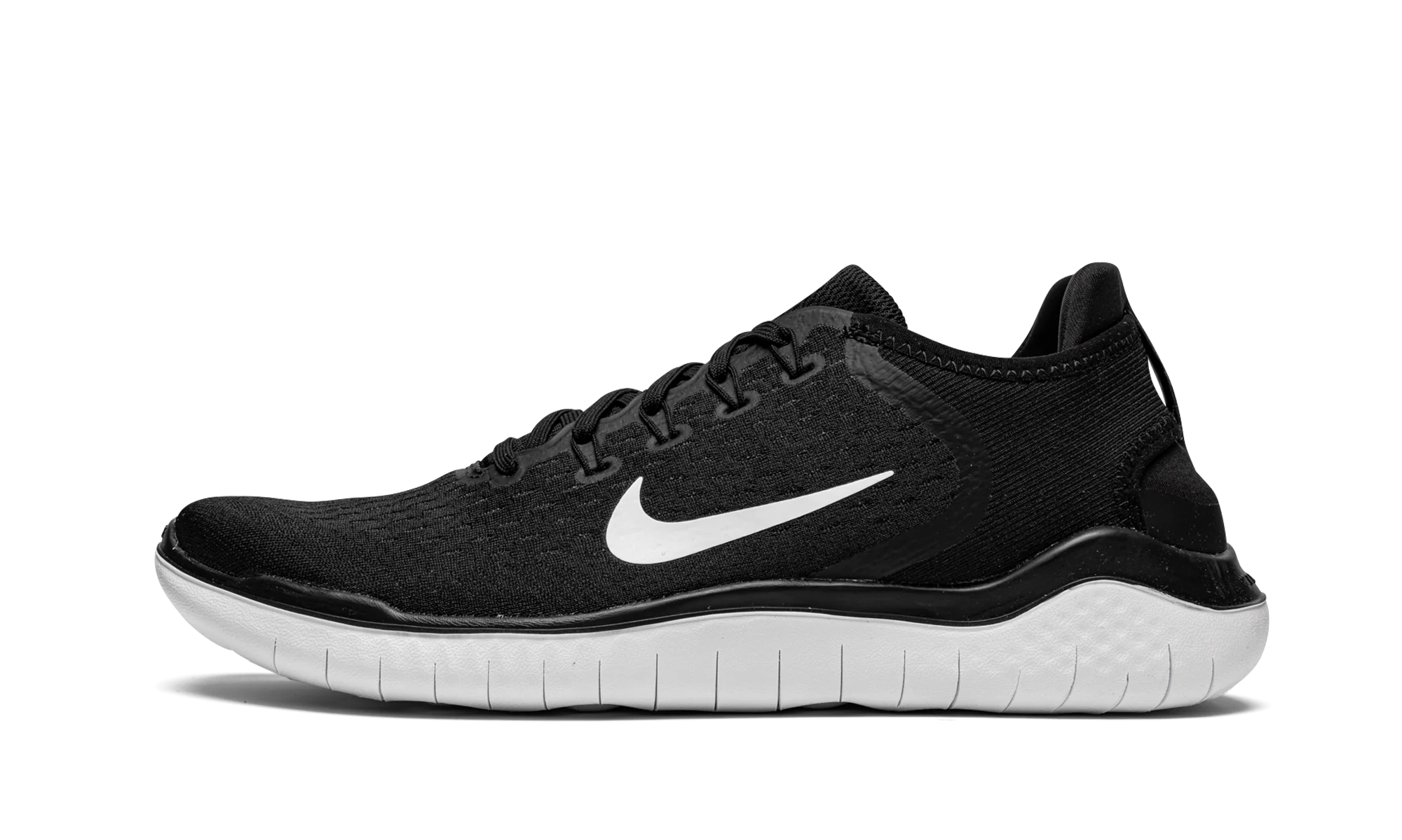 Free Rn 2018 "Black White" 942836 001 Sneakers